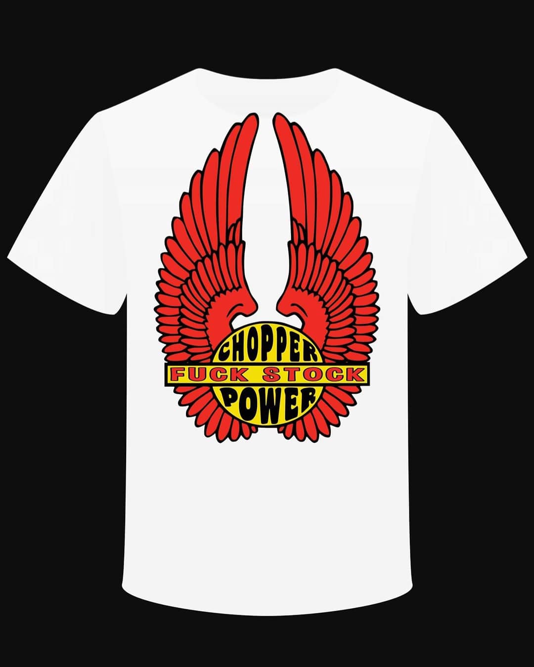 T-shirt "Chopper Power Fuck Stock" - L'Insoumis Clothing