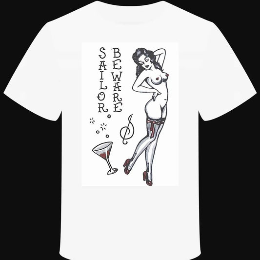T-shirt "Sailor Beware Pin'up" - L'Insoumis Clothing