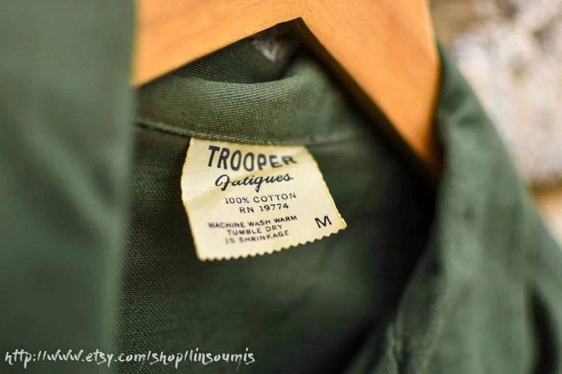 US army 70's painted fatigue shirt - L'Insoumis Clothing